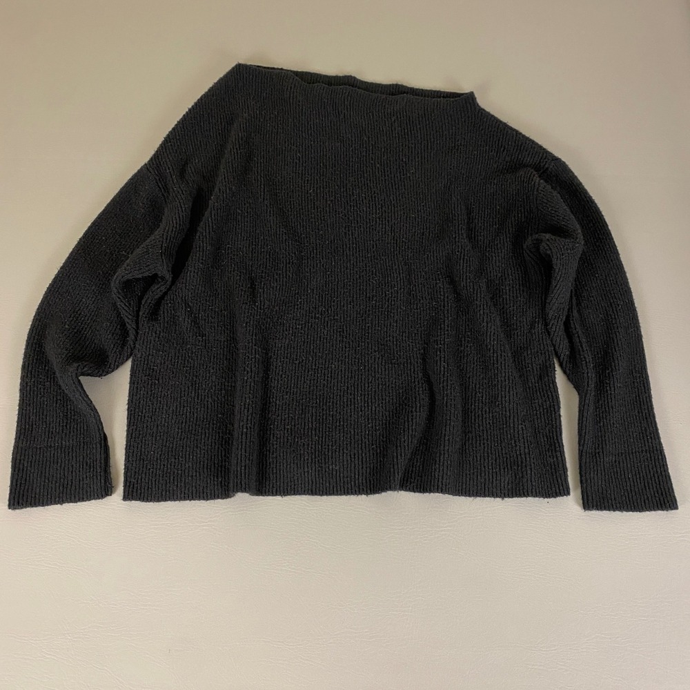 Treasure‎ & Bond Sweater Women's Plus 2X Black Knit Cozy Pullover Long Sleeve